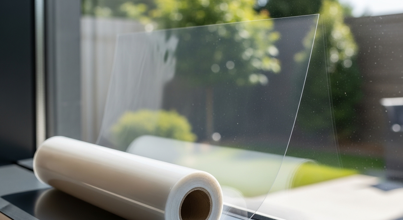 Venta de Películas para Vidrios y Ventanas México 7 Rollo de película PET transparente utilizada para fabricar películas para ventanas