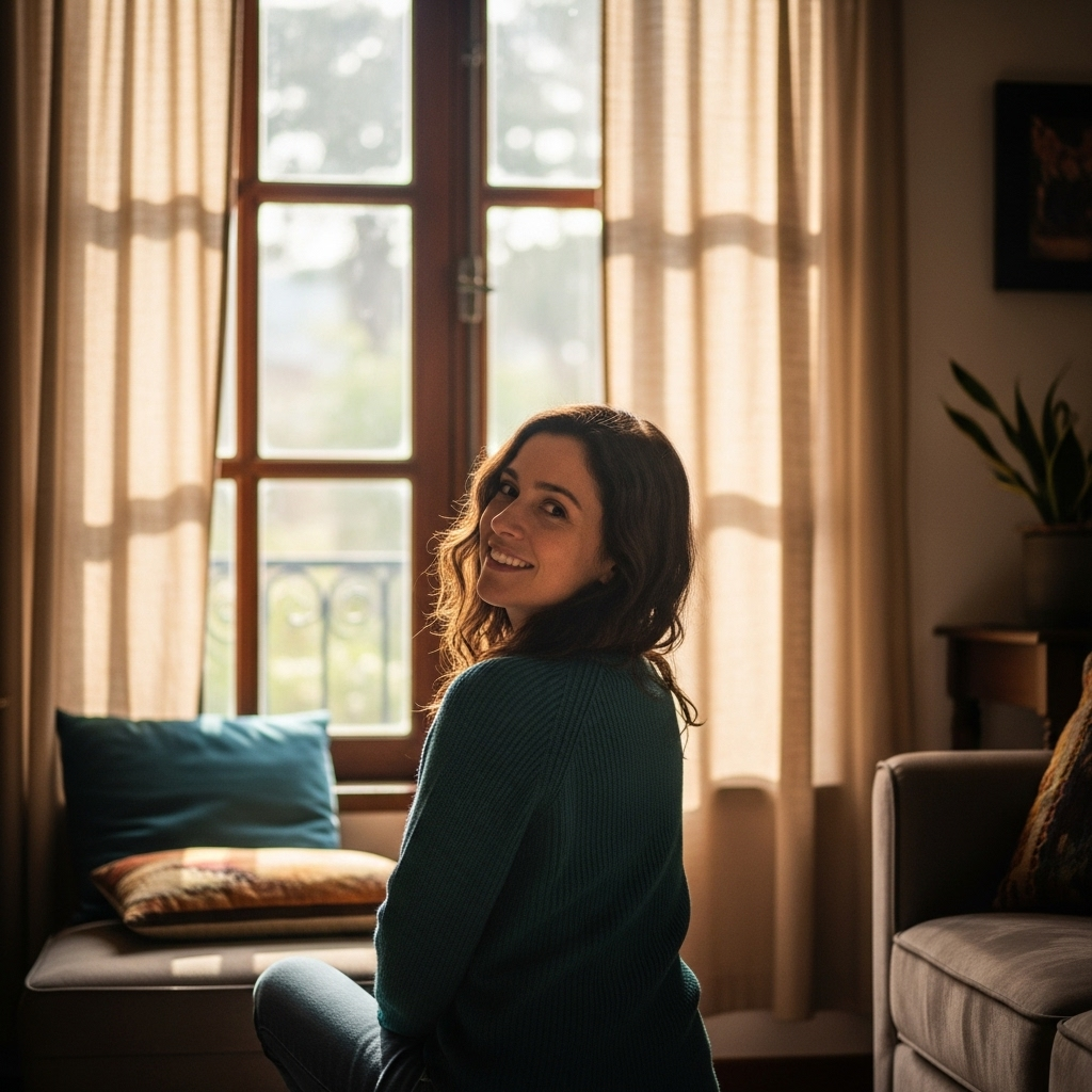 Retrato de Ana G., señora de casa.