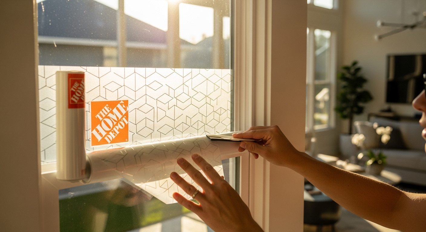 Películas para Ventanas Home Depot: Opciones, Guía de Compra y Alternativas Profesionales 17 Ejemplo de instalación DIY de película para vidrios Home Depot con posibles burbujas