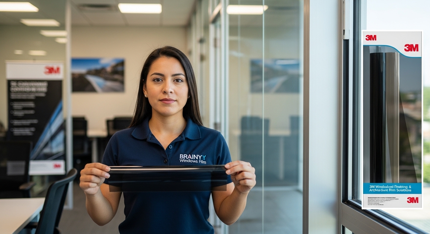 Vidrio roto pero mantenido en su lugar gracias a la película de seguridad antiestallante en Naucalpan.