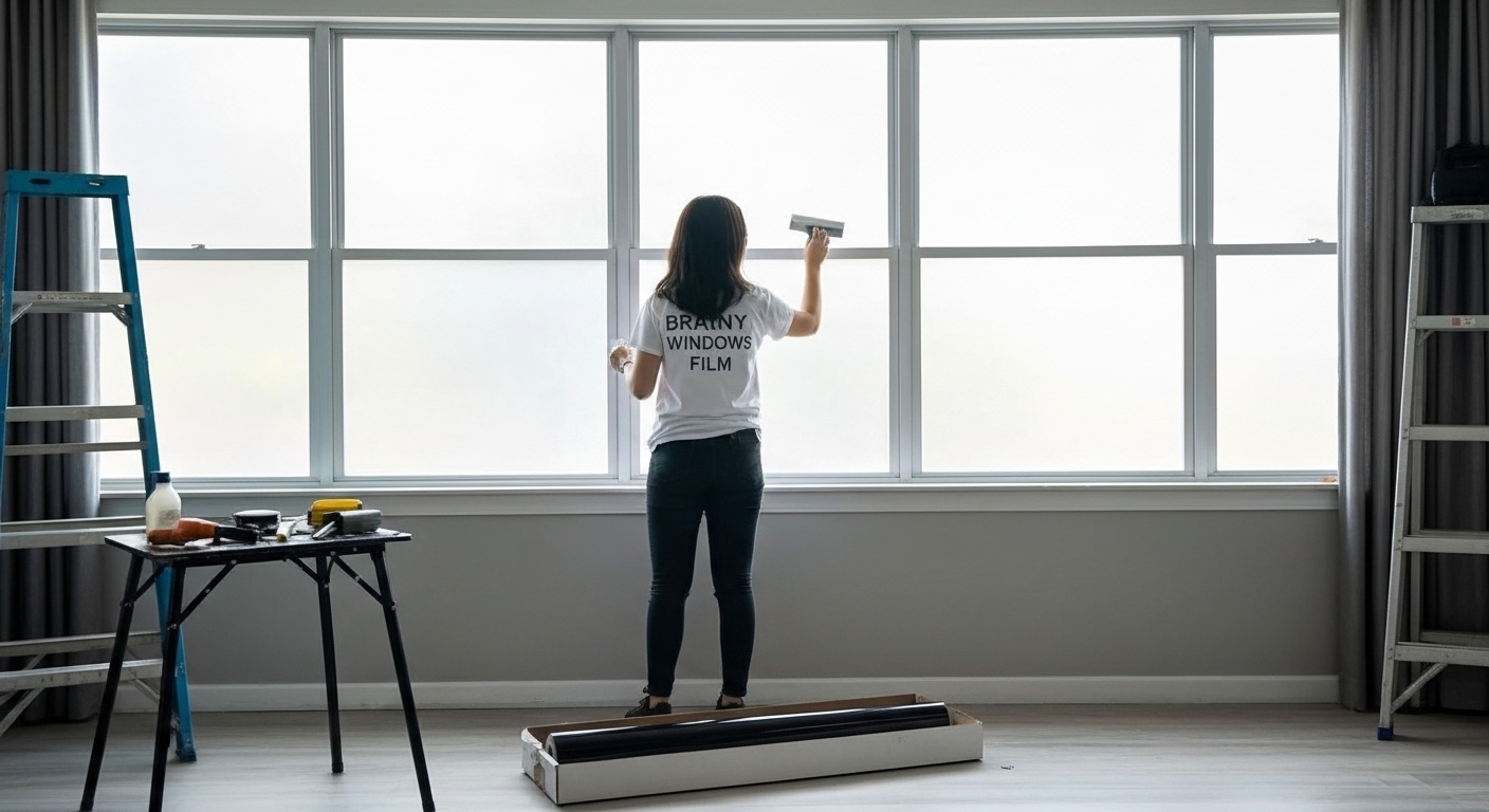 Interior de una casa fresco y luminoso gracias a la película de control solar.
