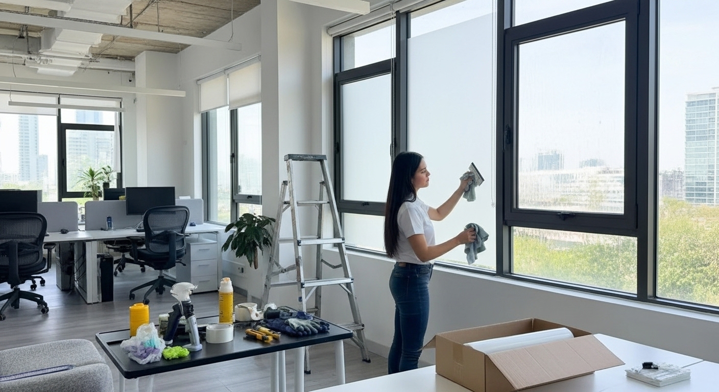 Pelicula tipo espejo para privacidad de día en Querétaro.