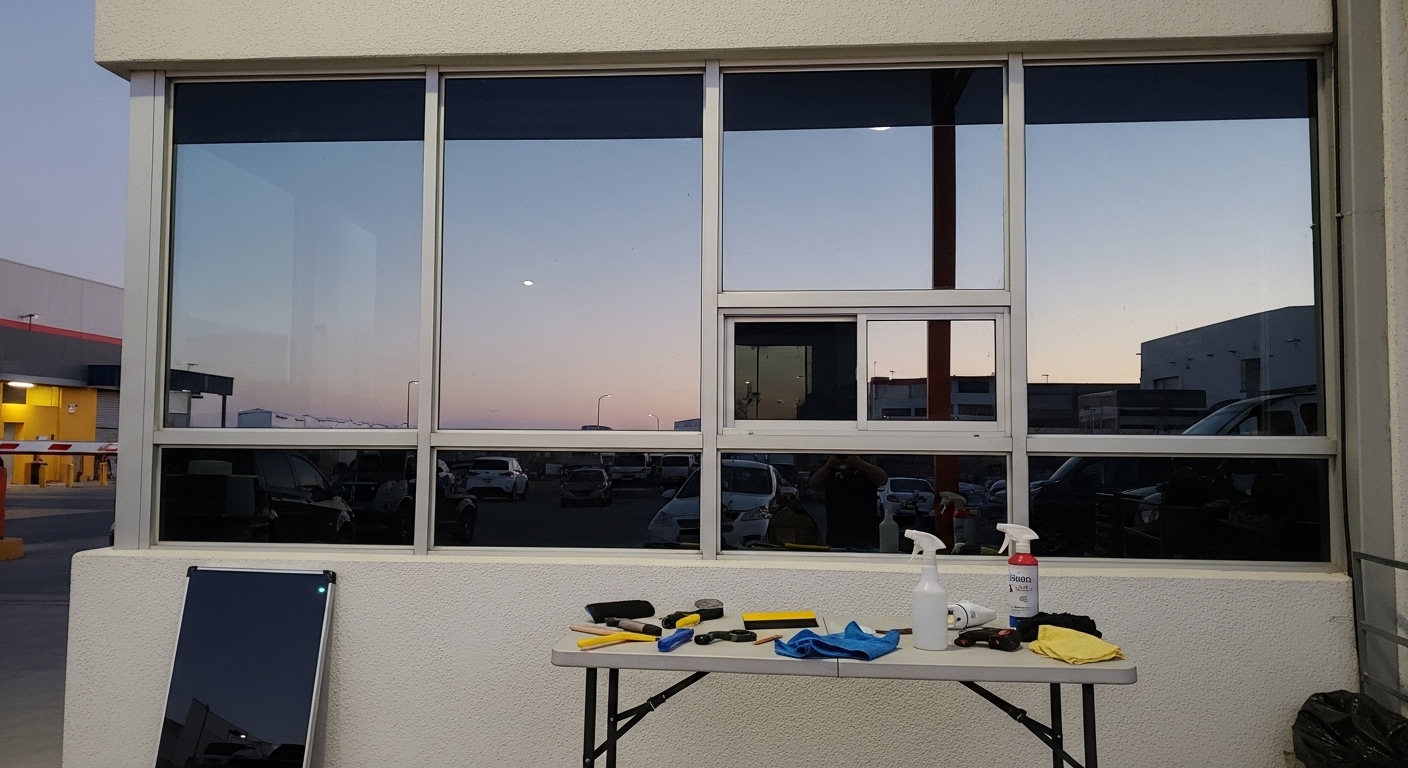 Rollo de película de control solar 3M original con logos de marca de agua